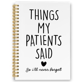 XPH Nurse Appreciation Spiral Notebook, Retirement Friendship Journaling Notebooks Gift from Patients, Thank You Hardcover Journals Gifts for Nursing Student Graduation, 160 Pages 5.5 x 8.3 Inch