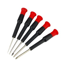 5-Piece Precision Screwdriver Set | PH#0, 00 | Flat 1.4mm, 2.4mm, 3mm | Durable handle, Ergonomic Grip, and Swivel End Cap