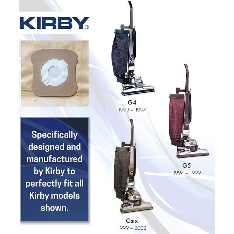 Kirby vac bags (9 count) for Models G4, G5 and