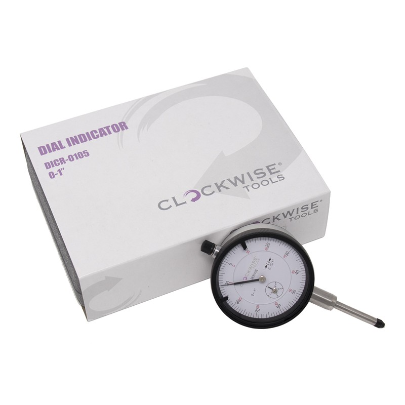 Clockwise Tools Dial Indicator, DICR-0105 0-1 inch