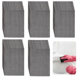 Hacaroa 100 Pcs Toilet Cleaning Screens, 5.5" x 4" Hard Water Toilet Ring Remover Flexible Scrubbing Screens Scouring Pads, Remove Stains, Rust, Scale