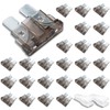 Innfeeltech 25 Stück Standard-Autosicherung, Flachsicherung 2A mit 2 Plastikclips für