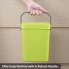 EKO Puro Wall-Mounted Trash Can with Lid, 1.32 Gal /