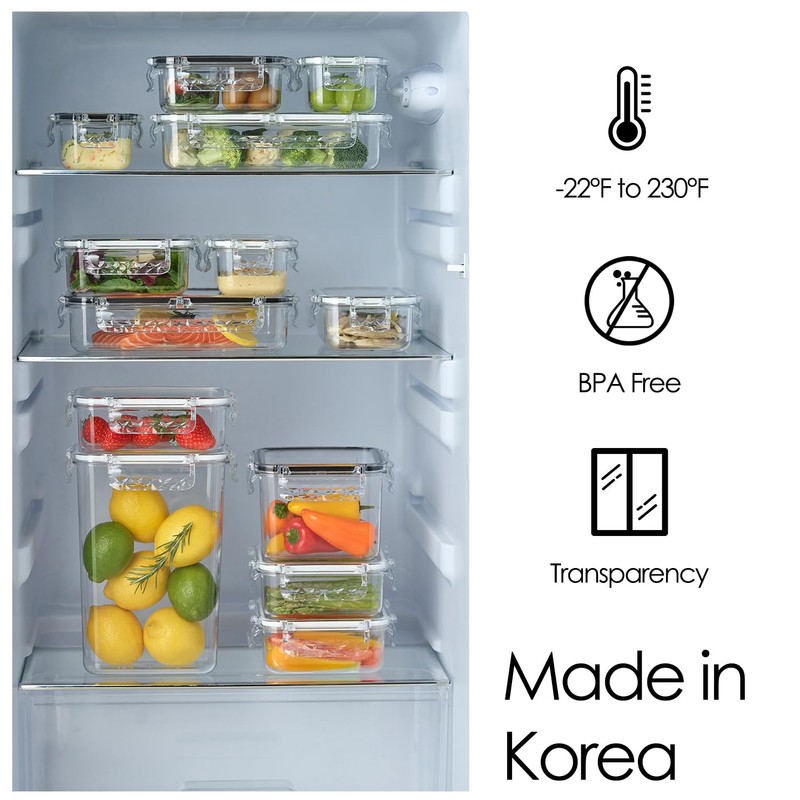 gotman Airtight Food Storage Containers (91.3 oz) | Lid With