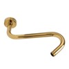 304 Stainless Steel S Shaped Shower Arm Gold Shower Head