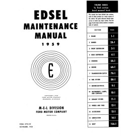 1959 Edsel Shop Manual