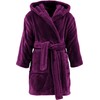 REDBEST Perris Unisex Hooded Fleece Dressing Gown, berry