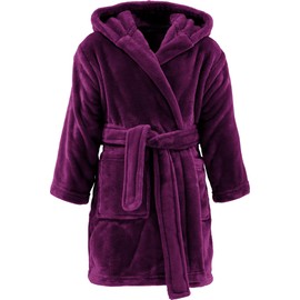 REDBEST Perris Unisex Hooded Fleece Dressing Gown, berry