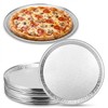 kenaeooe 15-Pack 12" Silver Embossed Disposable Pizza Pans & Serving