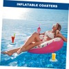 KONTONTY 6pcs Inflatable Floating Cup Holders Creative Beach Drink Holders