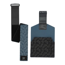 Peaty's Holdfast Trail Tool Wrap - Super Secure, No Slip or Rattle, Modular Design, Waterproof, Storage Frame Bag with Zip Pouch Pocket, Fits Anywhere, for MTB Road Gravel Ebike Mountain Bike - Blue