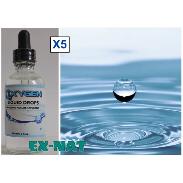 5 Oxygen Liquid Drops Promotes Healthy Stabilized Cellular Energy Levels Vital