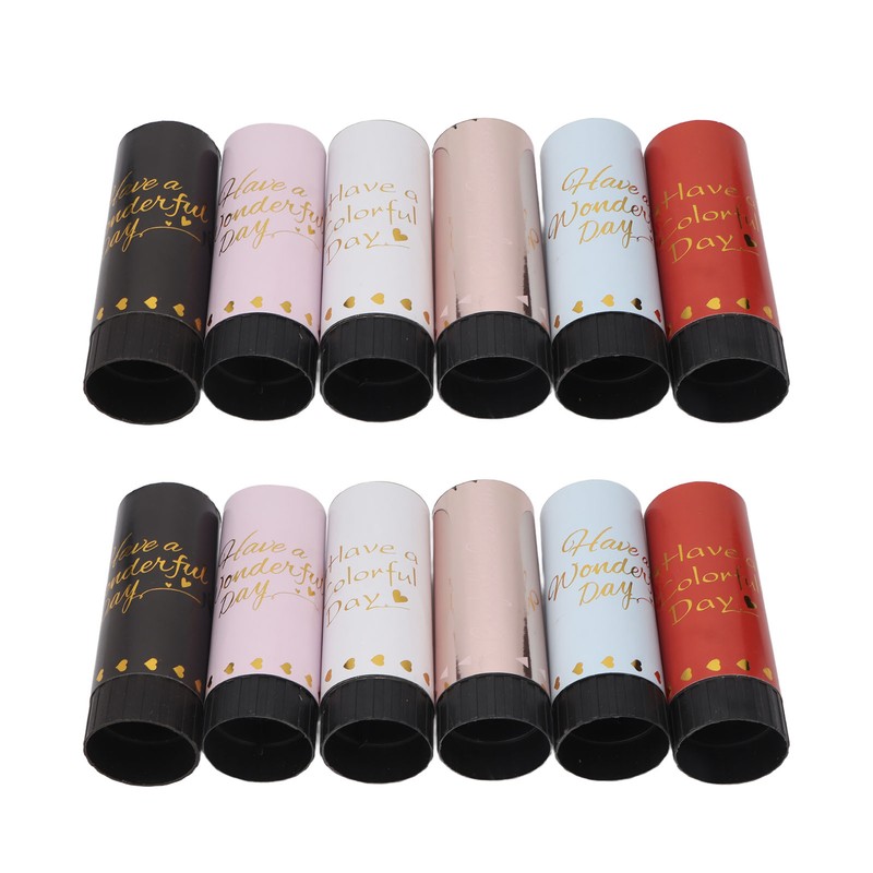 12Pcs Confetti Cannon Portable Mini Party Ambience Wide Application Confetti