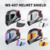JQF Gear WS-607 Full Face Motorcycle Helmet Visor Shield Replacement
