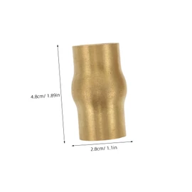 iplusmile 1 Set Walking Cane Hardware Kit Brass Tips Copper Ferrules for DIY Antislip Design for Enhanced Safety Independence for Seniors