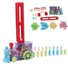 Domino Game Car Toy Set DIY Automatic Placement Domino Train