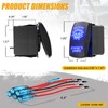 Okerny Rocker Switch 2 LED STROBE'S Zombie Momentary ON-ON-Off Switch
