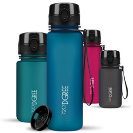 720°Dgree uberBottle Children's Water Bottle, softTouch with Sieve, Leak-Proof, BPA-Free Bottle for School, Sports, Fitness, Tritan Water Bottle, Slim, Lightweight, Shockproof, Reusable – 500 ml