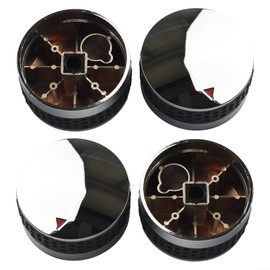 4 Pieces Gas Stove Knobs, Grill Gas Hob Switch Knob, Round Grill Control Knobs, Replacement for Grill Gas Grills for Oven (58mm)