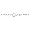 14k White Gold Diamond Weave Curb Chain Anklet Jewelry For
