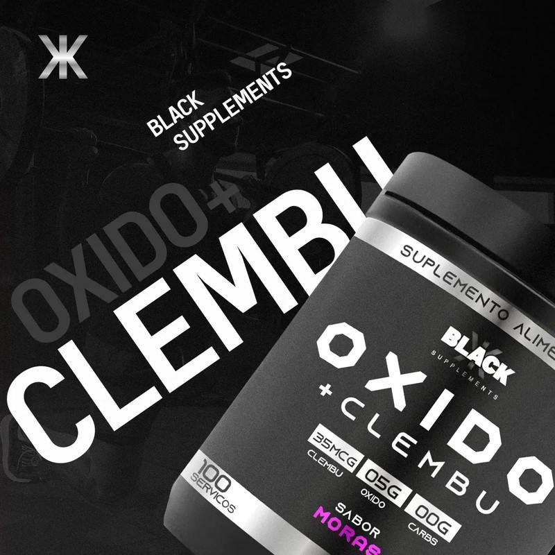 Black Supplements Oxido Nítrico Clembu 500g Pre Entreno