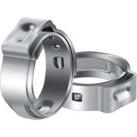 50 Pack 1/2 Inch PEX Cinch Clamps, Stainless Steel Rings Pinch Clamps for PEX Tubing Pipe Fitting Connections (1/2 Inch) - Size: 1/2 Inch