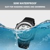 Waterproof Pedometer Watch for Senior Non Bluetooth No App Required