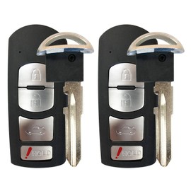 For 2017 2018 Yaris iA 2019 Yaris REMOTE SMART KEY FOB 4 Button FCCID:WAZSKE13D01 89904-WB003 ;by AUTO KEY MAX (PAIR)