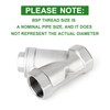 TAISHER 1 Piece 304 Stainless Steel 3/8 Inch BSP Female