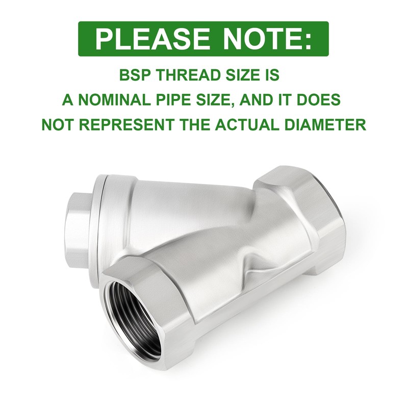 TAISHER 1 Piece 304 Stainless Steel 3/8 Inch BSP Female