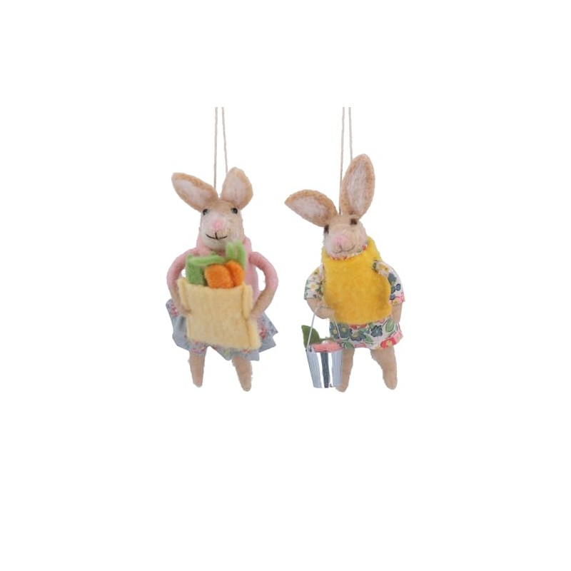 Gisela Graham Bunny in Dress Easter Decorations