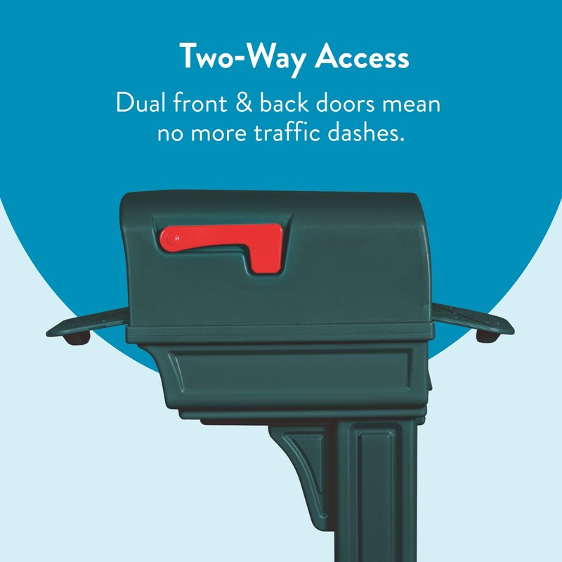 Architectural Mailboxes Gentry Plastic, Dual Access, Mailbox and Post Kit,