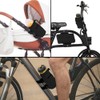 Portabotellas para Bicicleta Extraíble, Cierre de Cordón, Negro