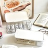 2 PCS Stackable Cable Organizer Storage Box, Desktop Cord Management