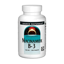 Source Naturals - Niacinamide, 100 mg, 250 Tablets