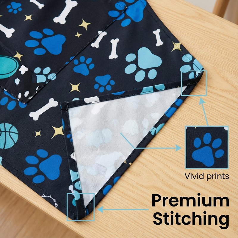 MERJACLYN 2 Pack Dog Grooming Waterproof Apron with Pockets, Dog