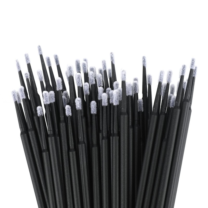 G2PLUS Micro Swabs - 100pcs Cotton Swabs for Makeup, Black