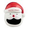 Mud Pie Santa Open Candy Container, 7" x 7", RED