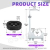 Swpeet 3Pcs 3 Inch Exhaust Clamp with Hanger and Rubber