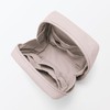 MUJI 84475870 Wrinkle Nylon Wide Open Square Pouch, Pink, Approx.