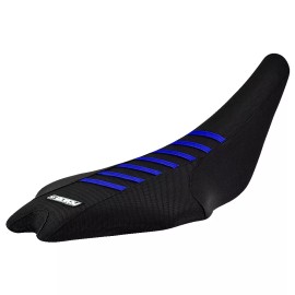 Yamaha 2009-2024 Yamaha YFZ 450R Seat Cover  All Black / Blue Ribs  Gripper #201