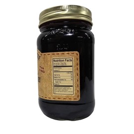 The Dutch Kettle Black Raspberry Seedless Jam 2/19 Oz Jars with Fabric Toppers
