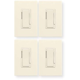 WACD-LA-SP-L Pack of 2 Wi-Fi Smart Dimmer Switch, Light Almond, 120V, Flush-Mount, Single-Pole, 3-Way, Compatible with Smart Home Ecosystems