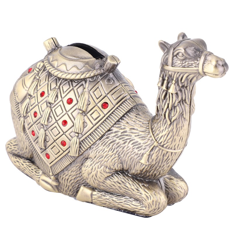 Home Desktop Decoration Camel Shape Coin Bank Craft Money Saving