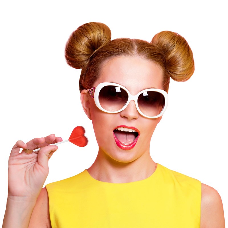 Fruidles Lollipops Mini Heart Shaped Flavored Delicious Lollipop, Individually Wrapped,