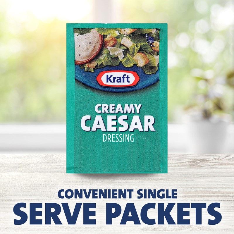 Kraft Signature Creamy Caesar Salad Dressing Single Serve Packet (1.5