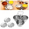 Spice Rack Kitchen Stainless Steel Seasoning Pots Condiment Set Rotating