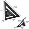 QWORK® Rafter Square Metric Speed Square 12 inch & 7