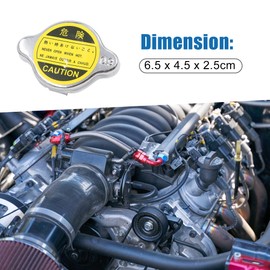 A ABSOPRO Car Truck Engine Radiator Lid Replacement Silver