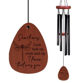 Foyoulame Dragonfly Decor Memorial Wind Chimes, Memorial Gifts Wind Chimes, Dragonfly Gifts for Women WindChimes for Outside, Sometimes Remembrance Sympathy Gift for Loss of Loved One, 26" Inches